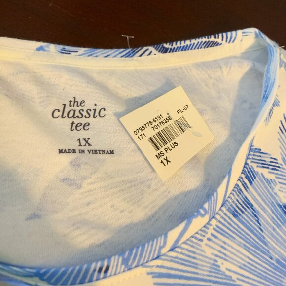 NWT 'The Classic Tee' - Women's 100% Cotton T-Shirt size 1X - Picture 6 of 6